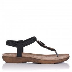 Sandalias Planas Mujer Zapp 17063 Negro