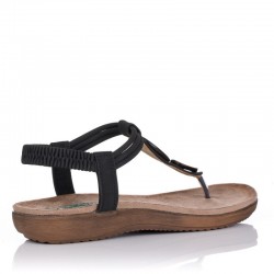 Sandalias Planas Mujer Zapp 17063 Negro