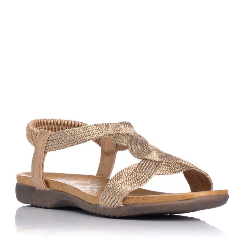Sandalias Planas Mujer Zapp 23572 Bronce