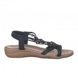 Sandalias Planas Mujer Zapp 28685 Negro
