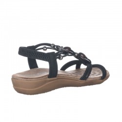 Sandalias Planas Mujer Zapp 28685 Negro