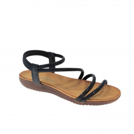 Sandalias Planas Mujer Zapp 30237 Negro