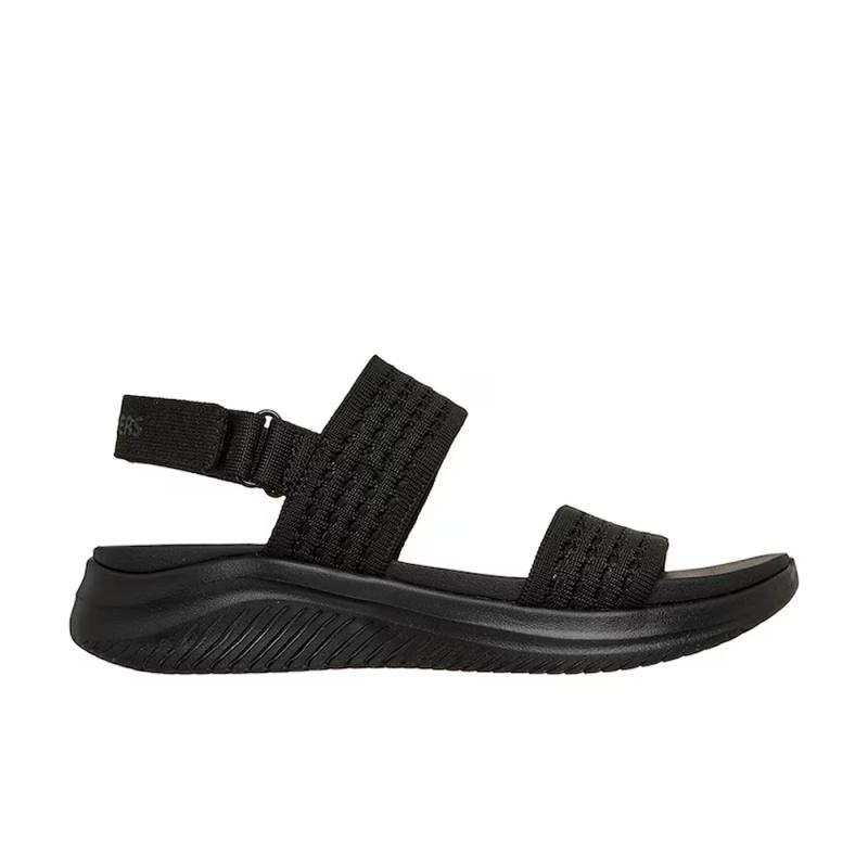 Sandalias Planas Mujer Skechers Ultra Flex 3.0 All About U Negro-Negro