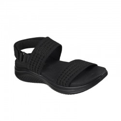 Sandalias Planas Mujer Skechers Ultra Flex 3.0 All About U Negro-Negro