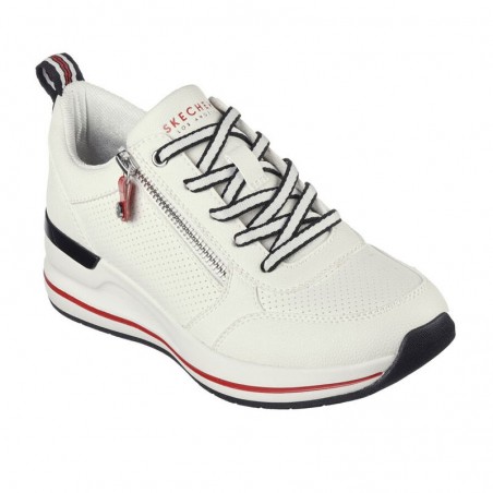 Sneakers Mujer Skechers Billion 2 - Side Lines Blanco