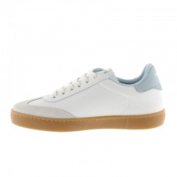 Sneakers Mujer Victoria Berlín Ciclista Piel & Serraje Celeste