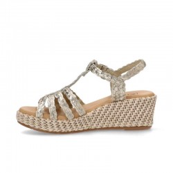 Cuñas Mujer Pitillos 10565 Oro
