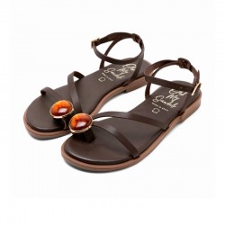 Sandalias Planas Mujer Oh My Sandals 5855 Marron