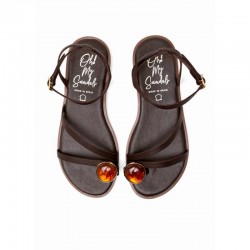 Sandalias Planas Mujer Oh My Sandals 5855 Marron