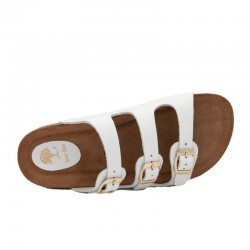 Sandalias Planas Mujer Inter-Bios 7231 Blanco
