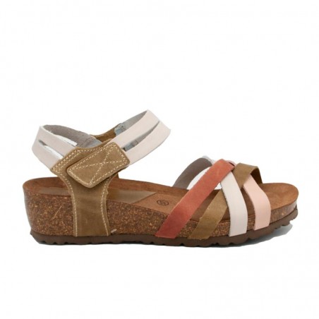 Sandalias Mujer Inter-Bios 5338 Gris-Kaki