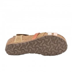 Sandalias Mujer Inter-Bios 5338 Gris-Kaki