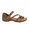 Sandalias Planas Mujer Inter-Bios 4476 Kaki-Taupe