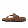 Sandalias Planas Mujer Inter-Bios 7119 Beig