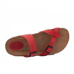 Sandalias Planas Mujer Inter-Bios 7212 Rojo