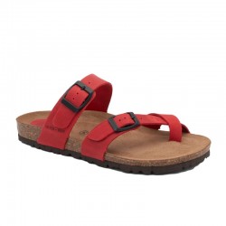 Sandalias Planas Mujer Inter-Bios 7212 Rojo