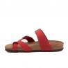 Sandalias Planas Mujer Inter-Bios 7212 Rojo