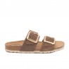 Sandalias Planas Mujer Inter-Bios 7232 Taupe