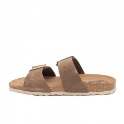 Sandalias Planas Mujer Inter-Bios 7232 Taupe