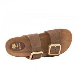 Sandalias Planas Mujer Inter-Bios 7232 Taupe