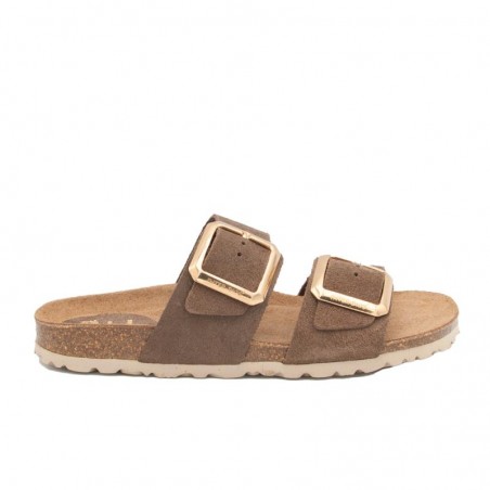 Sandalias Planas Mujer Inter-Bios 7232 Taupe
