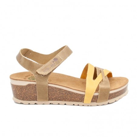 Cuñas Mujer Inter-Bios 5803 Kaki-Mostaza