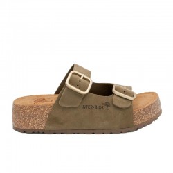 Sandalias Planas Mujer Inter-Bios 2007S Kaki