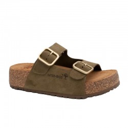 Sandalias Planas Mujer Inter-Bios 2007S Kaki