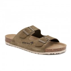 Sandalias Planas Mujer Inter-Bios 7600 Kaki