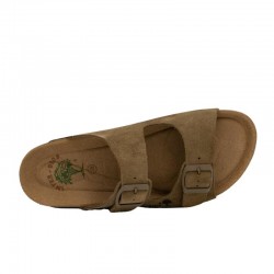 Sandalias Planas Mujer Inter-Bios 7600 Kaki