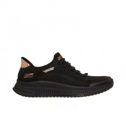 Sneakers Mujer Skechers Bobs Squad 4 - Dire Step Negro-Negro