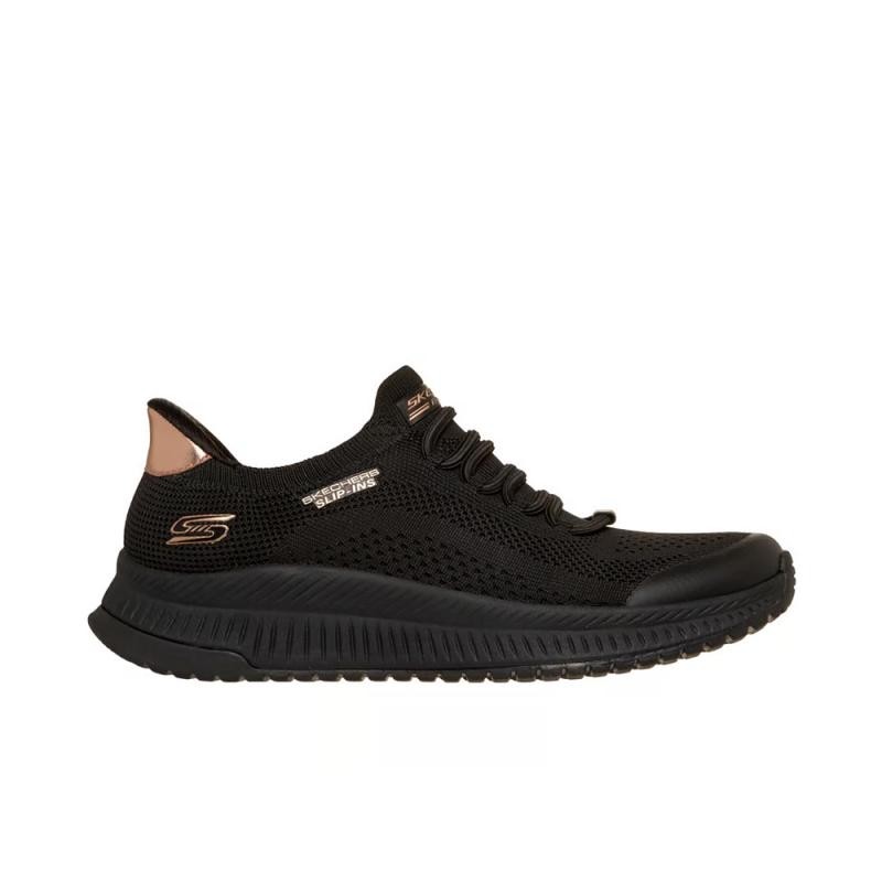 Sneakers Mujer Skechers Bobs Squad 4 - Dire Step Negro-Negro
