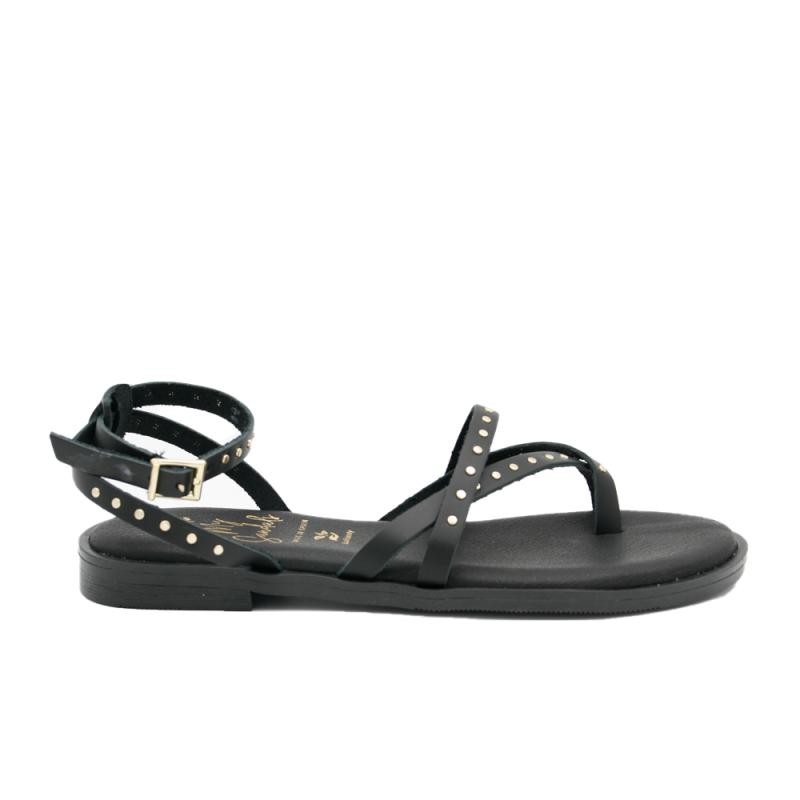 Sandalias Planas Mujer Oh My Sandals 5853 Negro