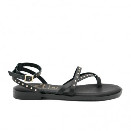 Sandalias Planas Mujer Oh My Sandals 5853 Negro
