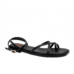 Sandalias Planas Mujer Porronet 3222 Negro