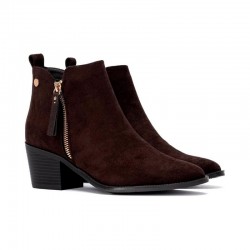 Botines de Tacón Mujer Refresh 173180 Marron