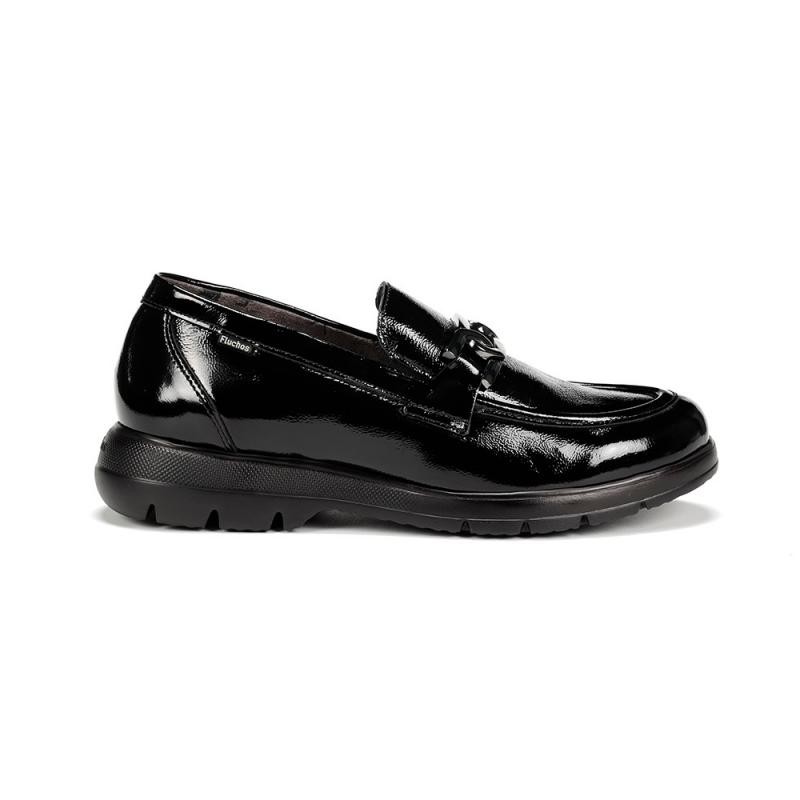 Zapatos Casual Mujer Fluchos F1794 Negro