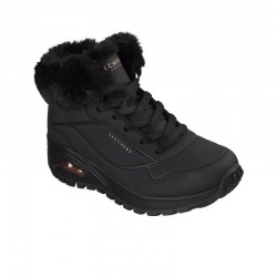 Botines Planos Mujer Skechers Uno Rugged-Arctic Avenue Negro-Negro