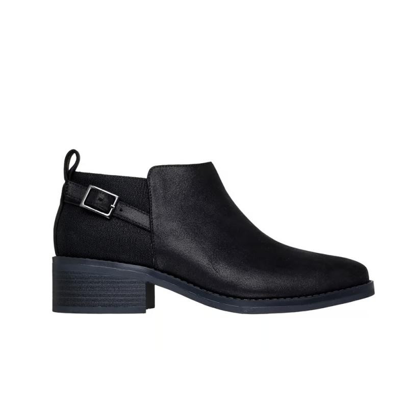 Botines de Tacón Mujer Skechers Bobs Wander Luxe Negro