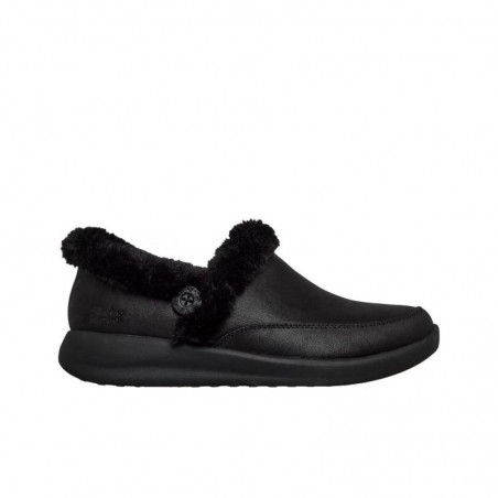 Zapatillas de Casa Mujer Skechers Slip-Ins: Cozy Escape Negro