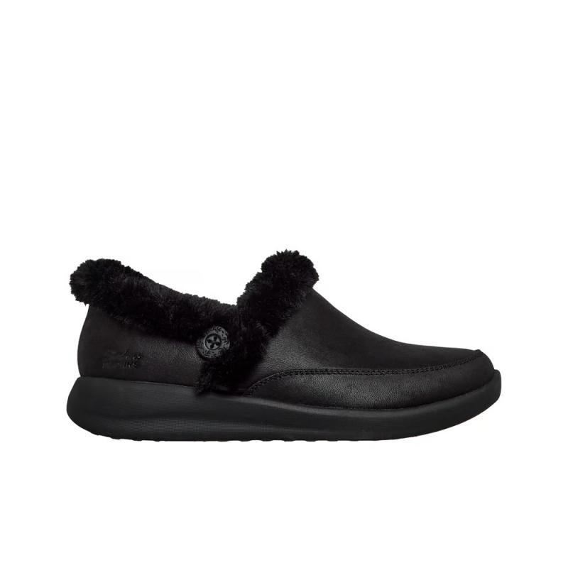 Zapatillas de Casa Mujer Skechers Slip-Ins: Cozy Escape Negro