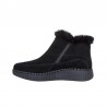 Botines Planos Mujer Skechers Wilshire Blvd - Fresh Zip Negro-Negro
