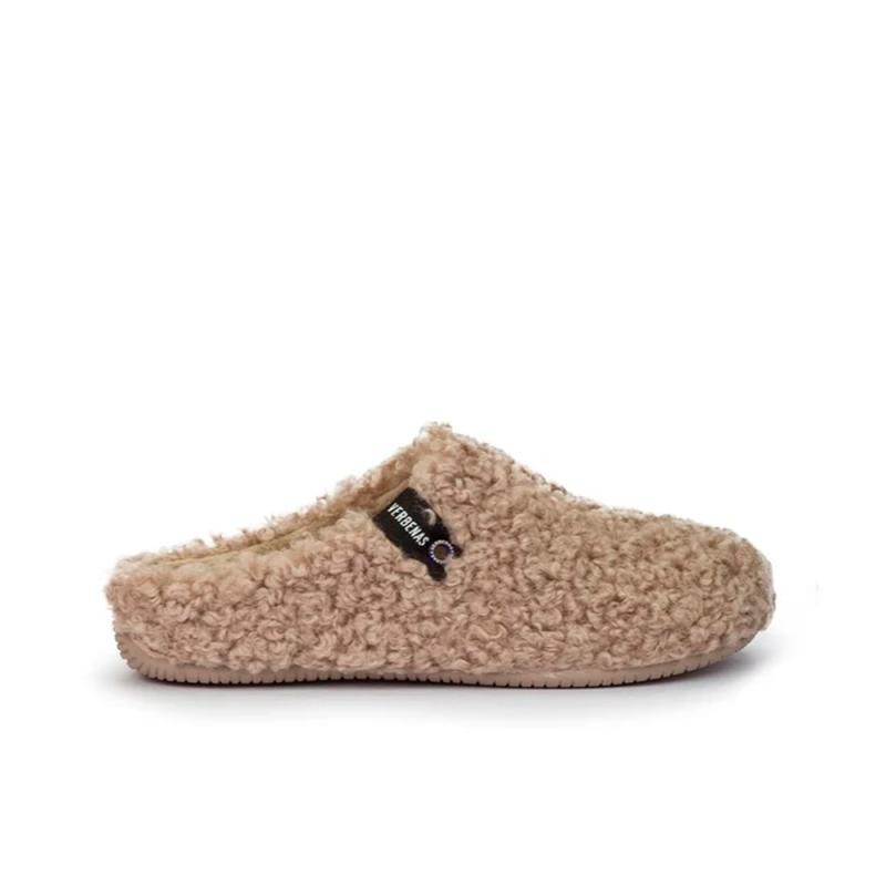 Zapatillas de Casa Mujer Verbenas York Camel