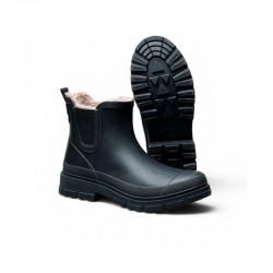 Botas de Agua Mujer Verbenas Lua Fur Smooth Negro