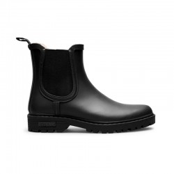 Botas de Agua Mujer Verbenas Gaudi Fur Smooth Negro