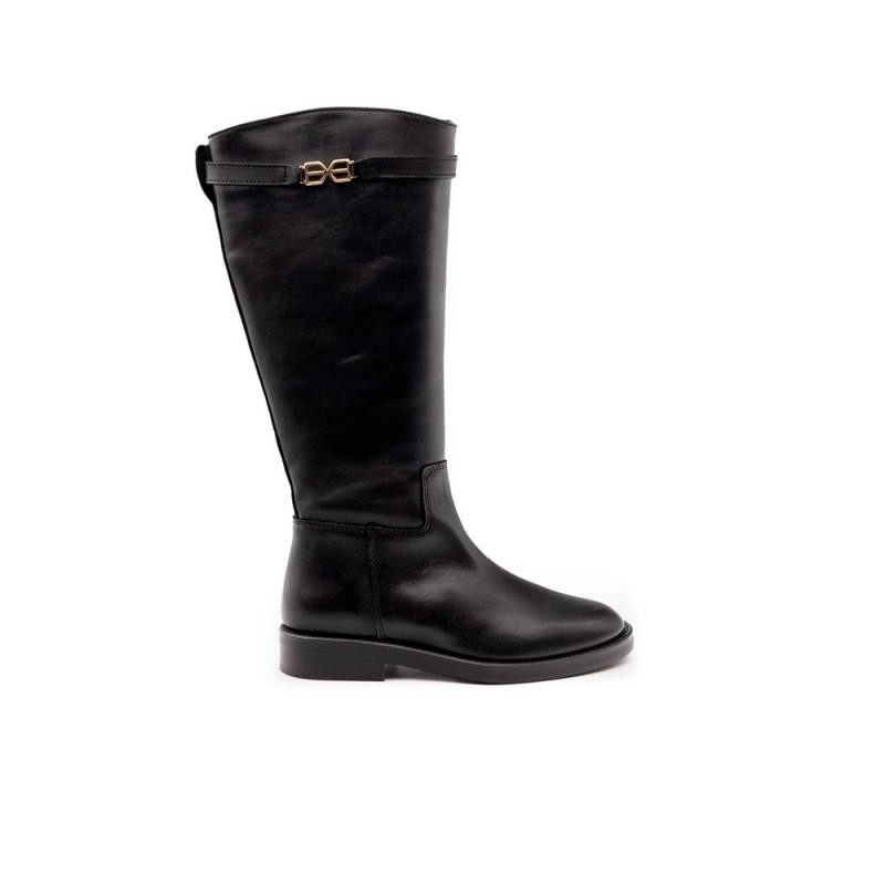 Botas Planas Mujer Vexed Valboa Negro