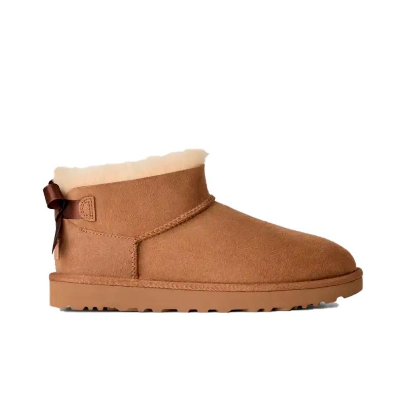 Botines Planos Mujer UGG W Ultra Mini Bailey Bow Cuero