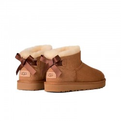 Botines Planos Mujer UGG W Ultra Mini Bailey Bow Cuero