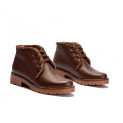 Botines Planos Mujer Pitillos 11566 Marron