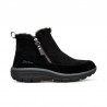 Botines Planos Mujer Skechers Easy Going - High Zip 2 Negro-Negro